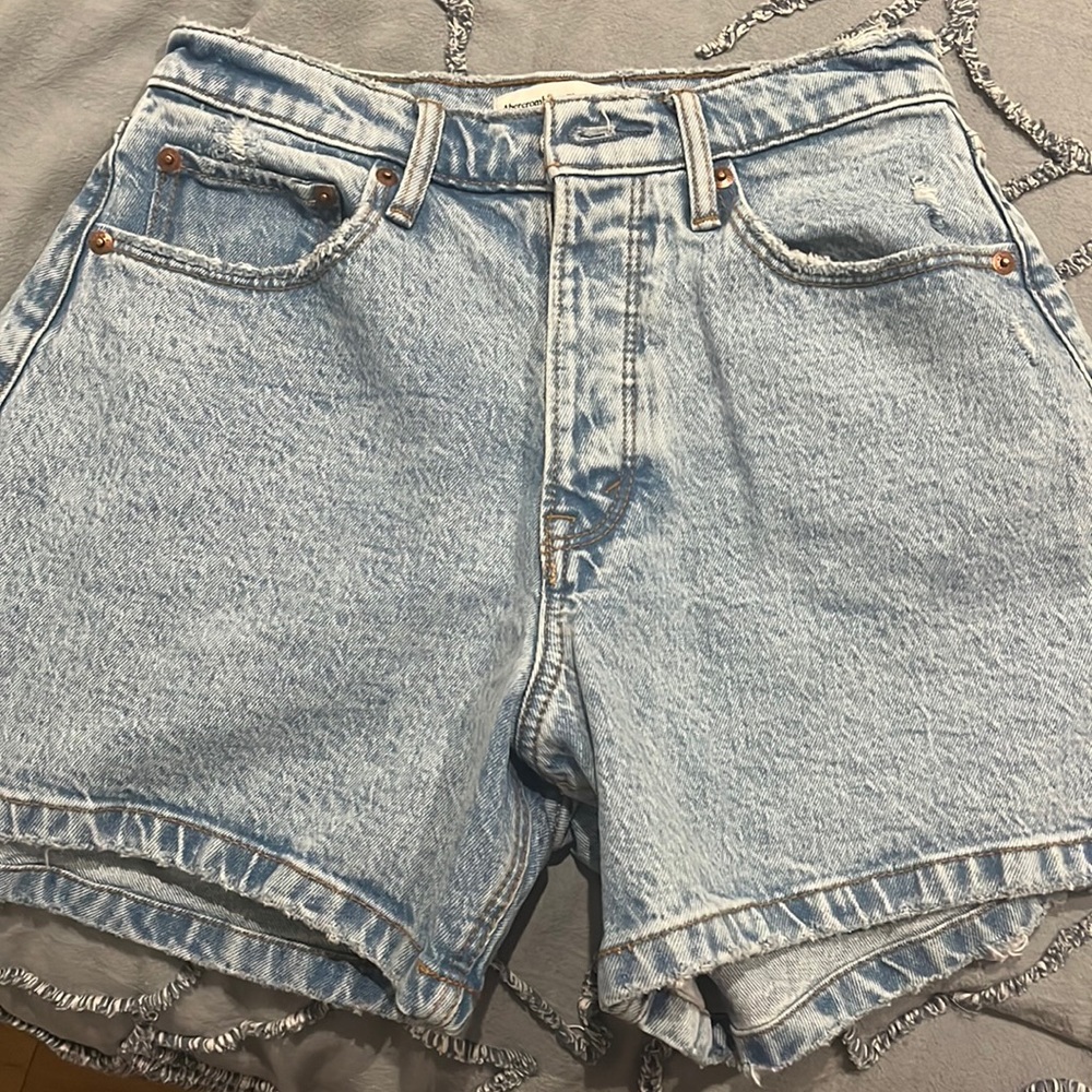 Never worn, Abercrombie size 26 curve love dad shorts